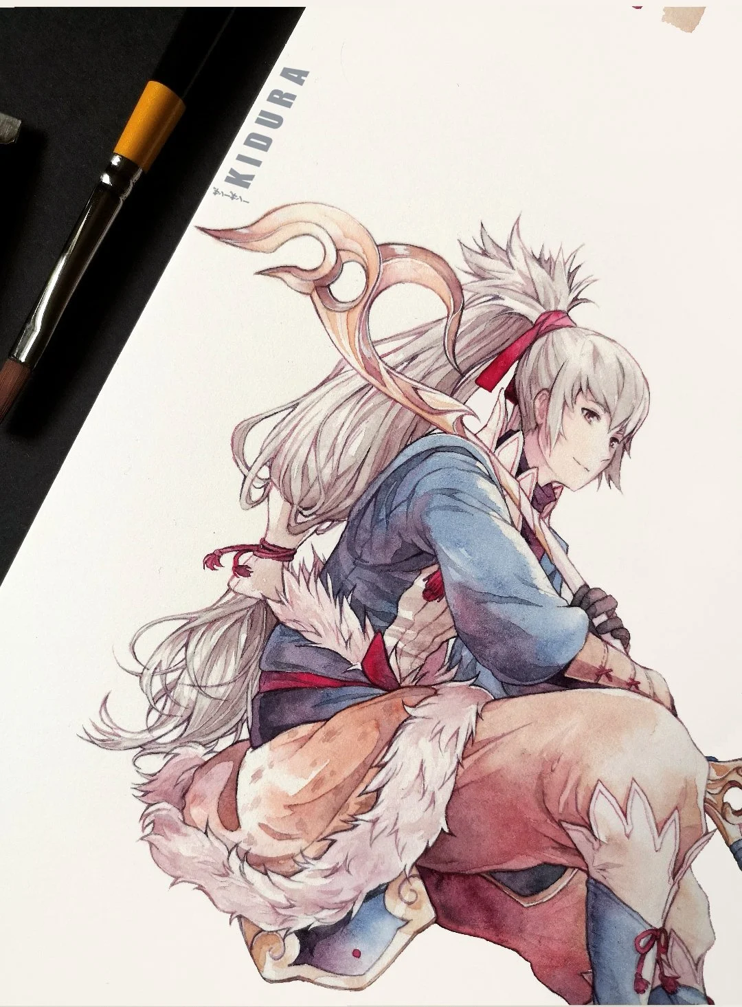 Watercolour of Takumi from Fire Emblem