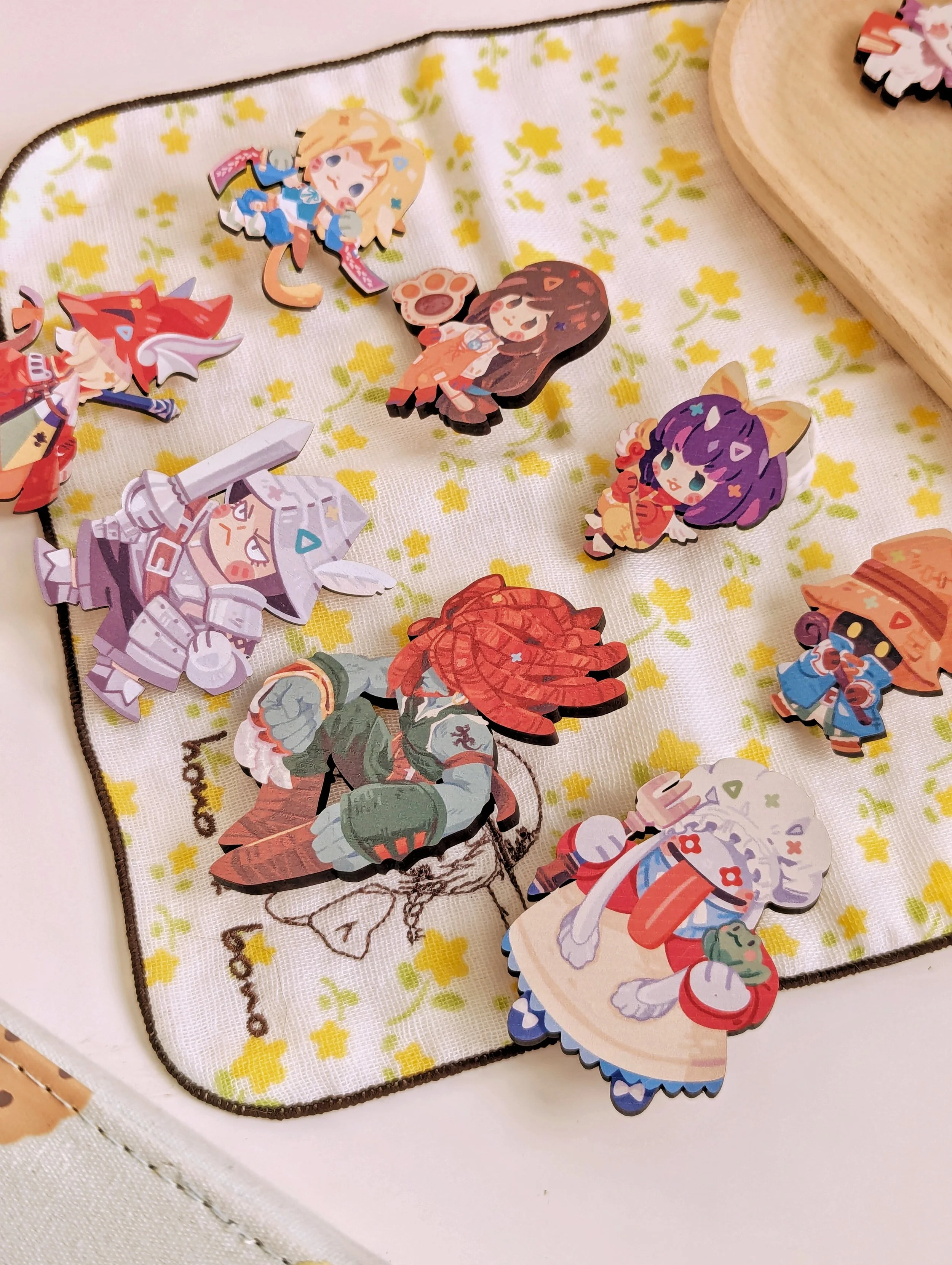Wooden pins