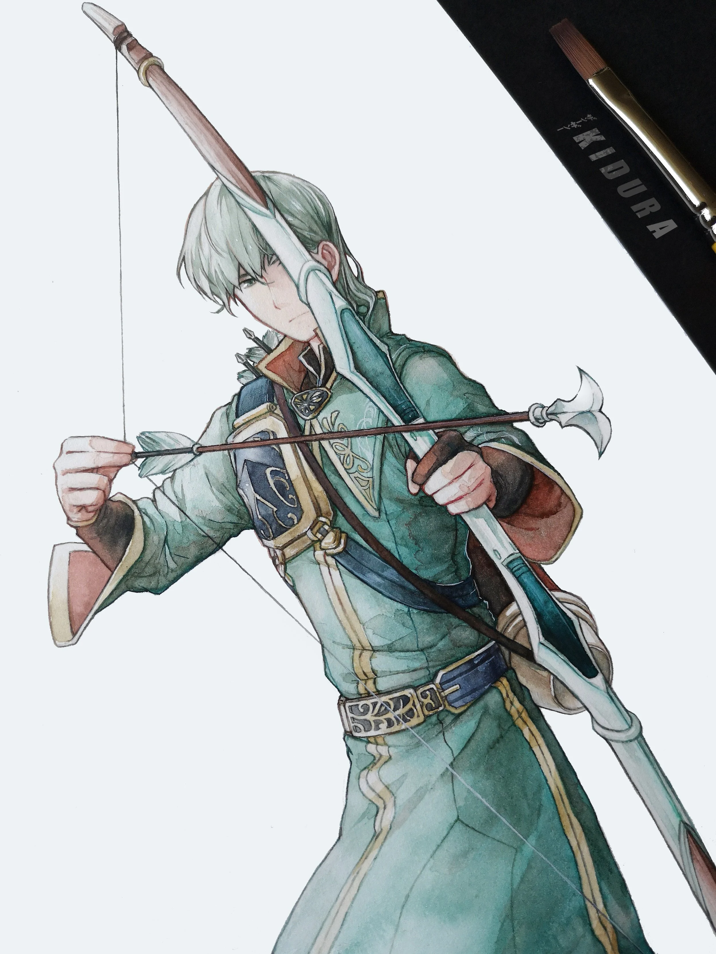 Watercolour of Innes from Fire Emblem