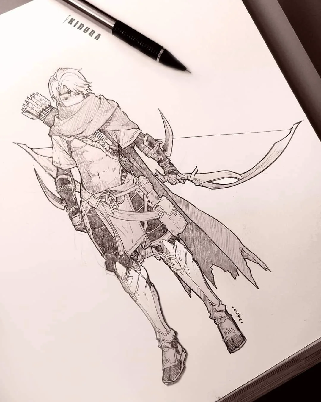 Sketch of Kaze from Fire Emblem