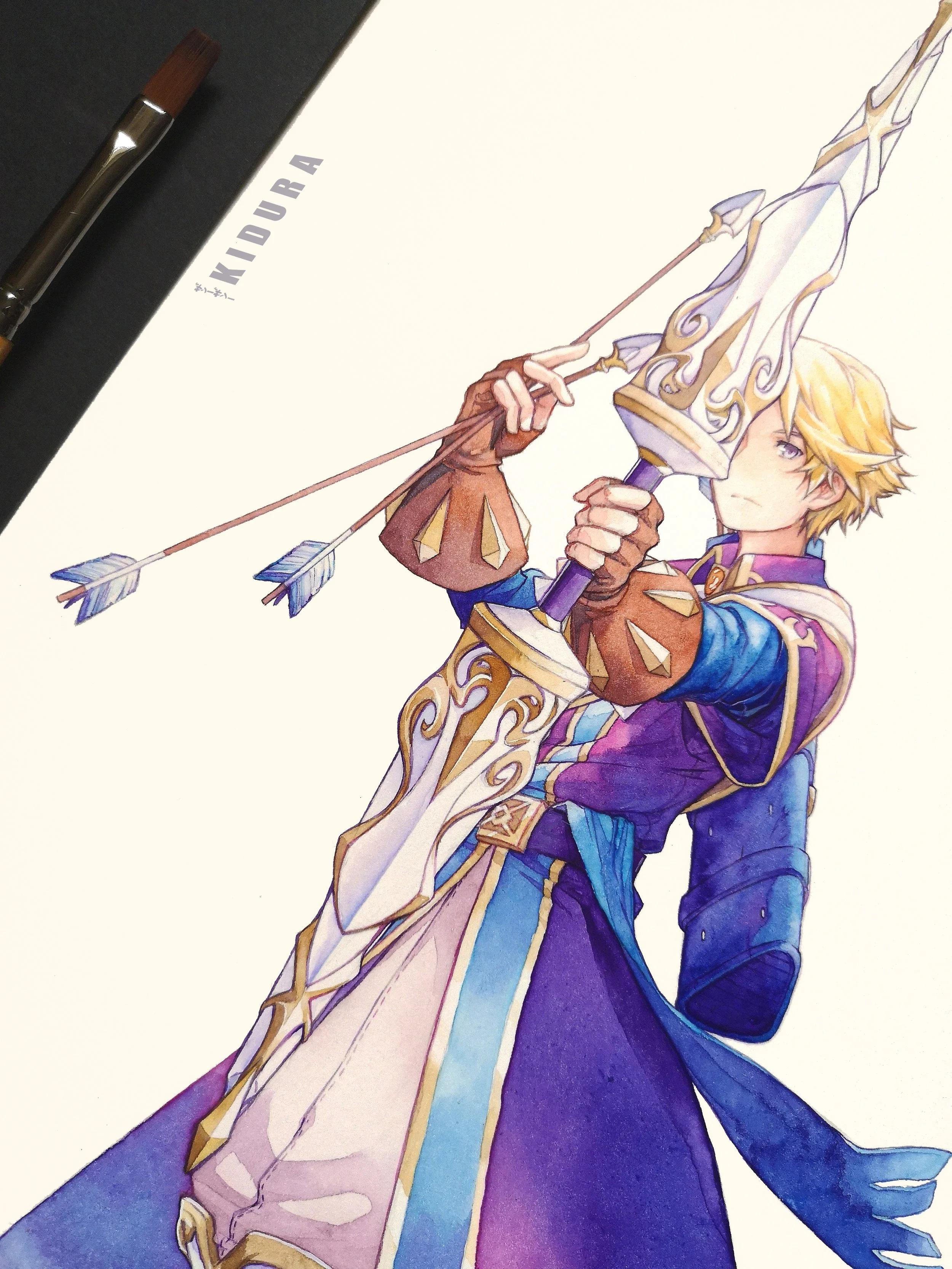 Watercolour of Klein from Fire Emblem