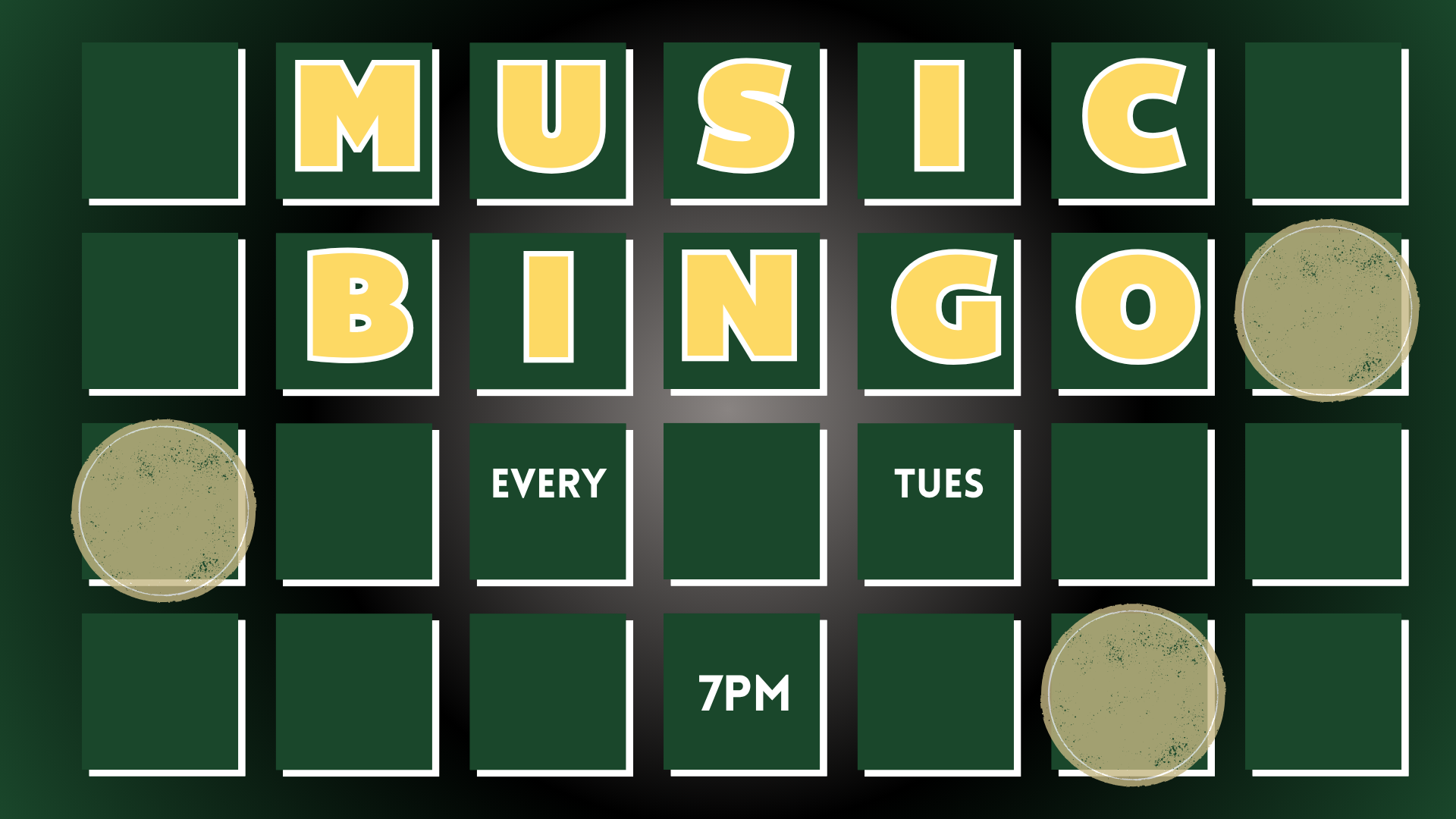 Music Bingo - Every Tuesday 