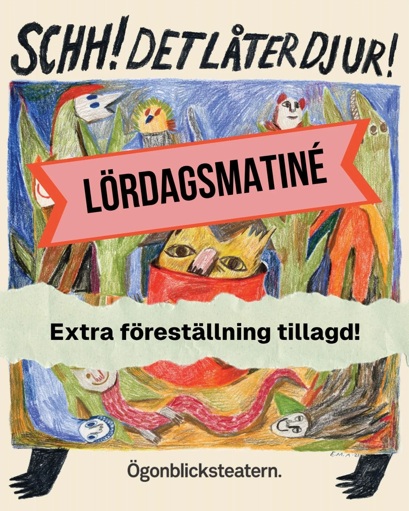 F&ouml;rest&auml;llning &auml;ven kl 13 p&aring; l&ouml;rdag🥳

Biljetter och mer info finns som l&auml;nk i profilen✨