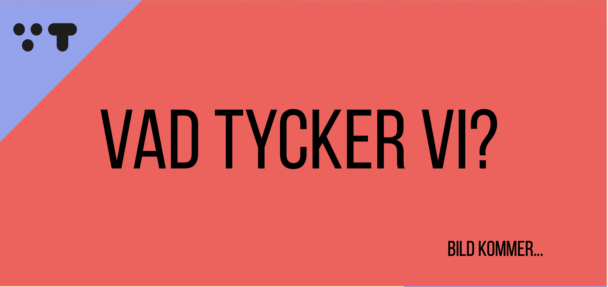 Vad tycker vi?