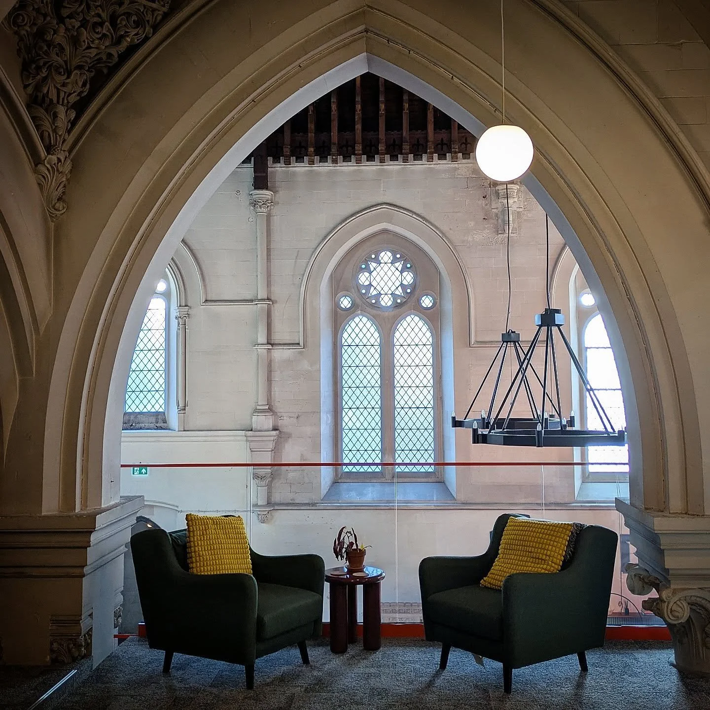 Lovely light morning in the office today #gatherround #office #conversion #church #reuse #innovation #architect #architectinbath #thebatharchitect #architectinthecotswolds #working #architecture