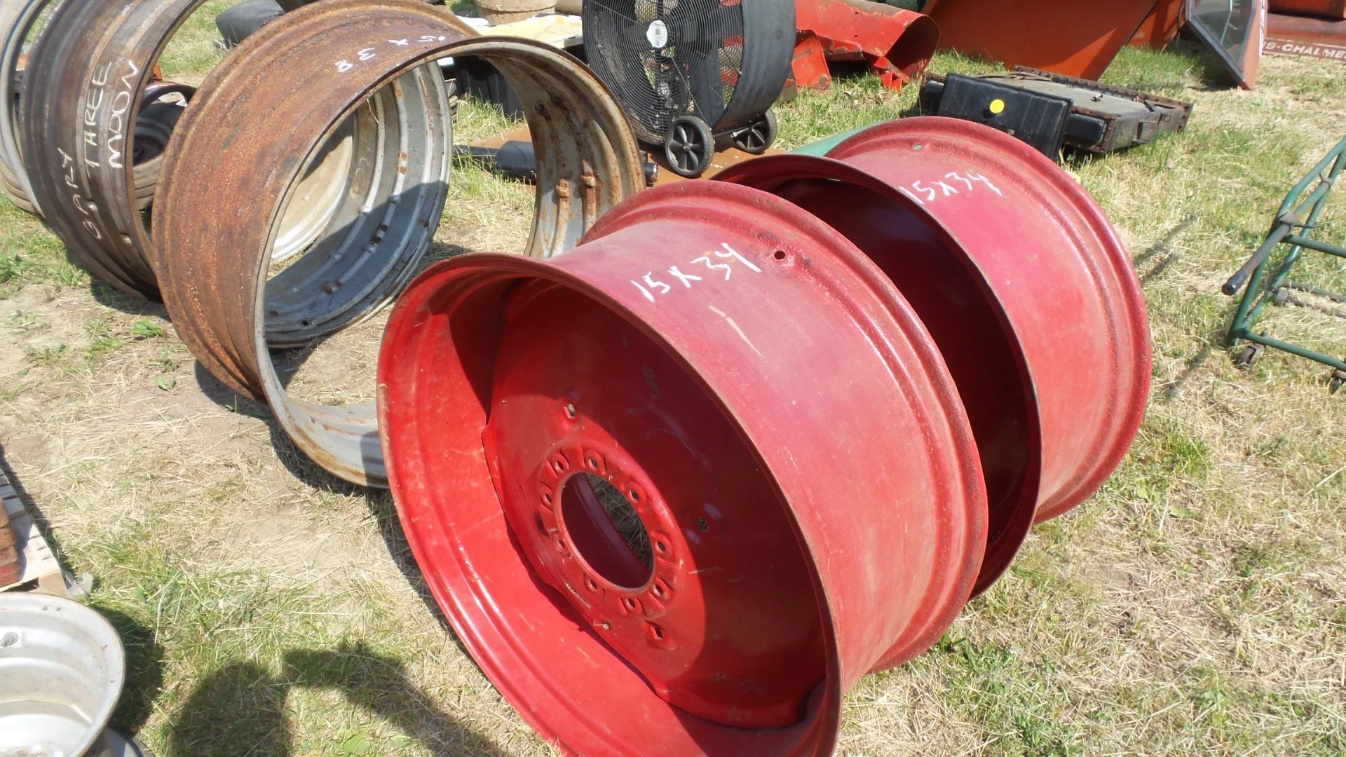 Pair of 15X34 9bolt Rims