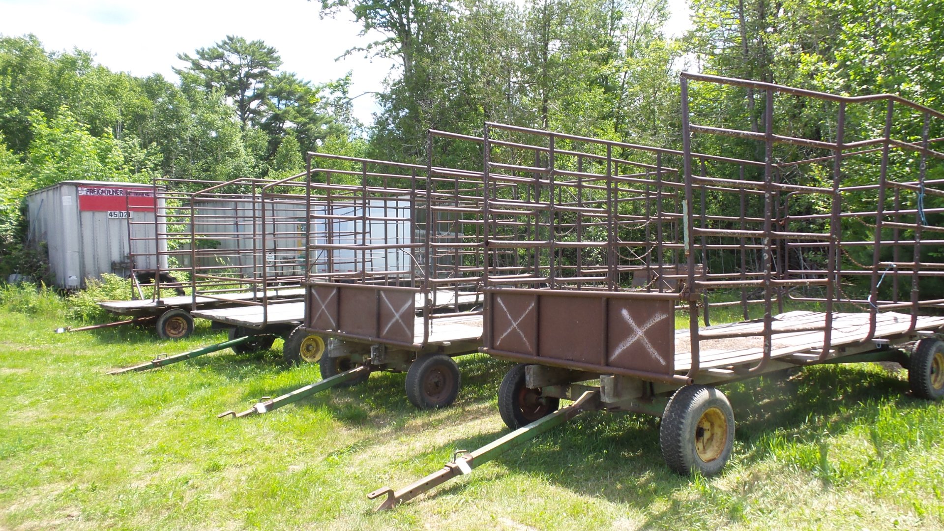 4 Hay Wagons