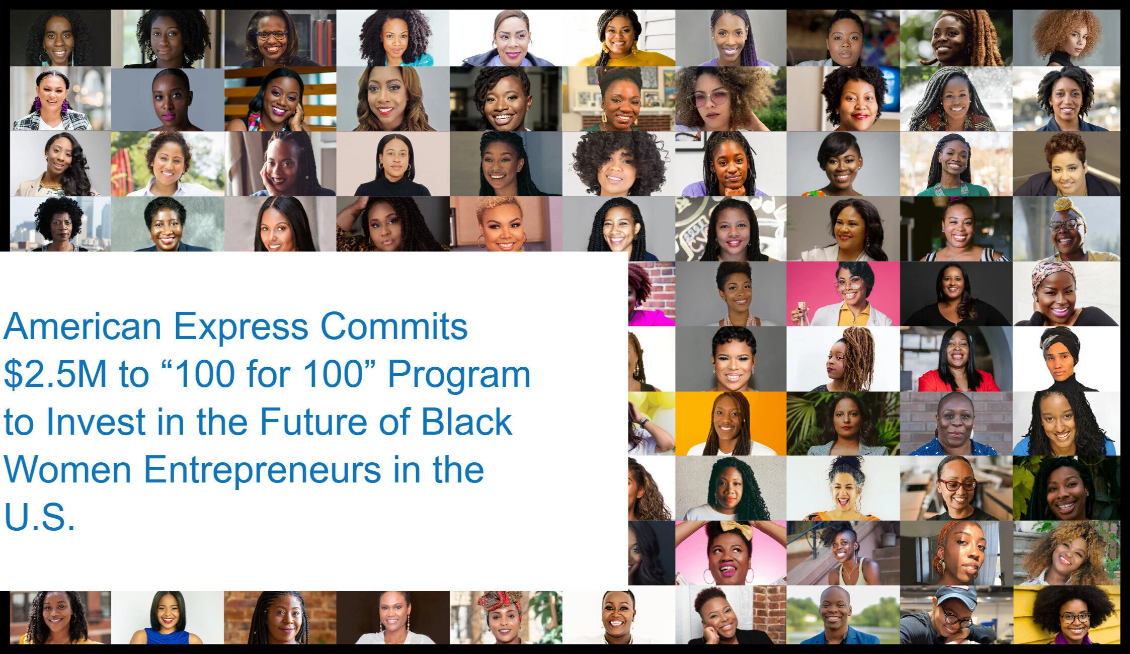 American Express 100 for 100