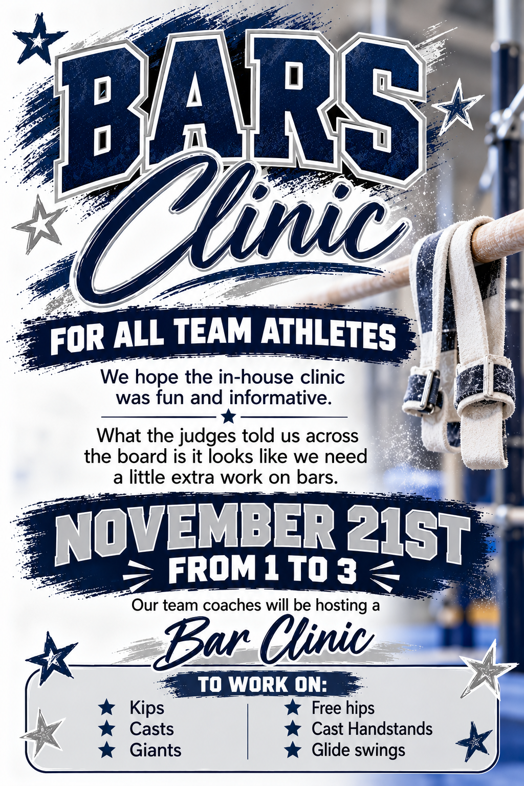 TEAM CLINIC - BARS