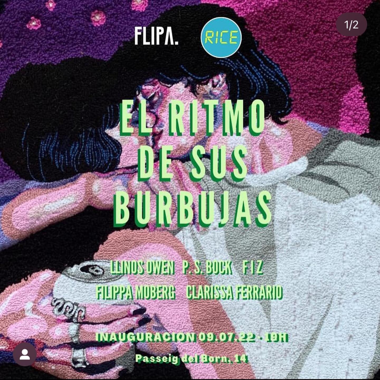 PLANAZO DE S&Aacute;BADO TARDE! 😎A partir de las 19:30 os esperamos para compartir una copa de cava y brindar por la Inauguraci&oacute;n de nuestra nueva expo EL RITMO DE SUS BURBUJAS 🥂🍾🥂

Paseo del Born, 14

#exposiondearte #artshow #barcelona @