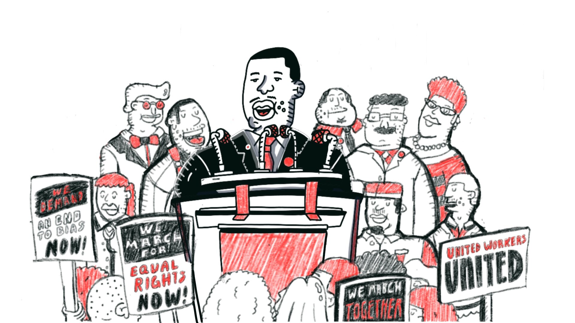 Process Frame: MLK at the Podium