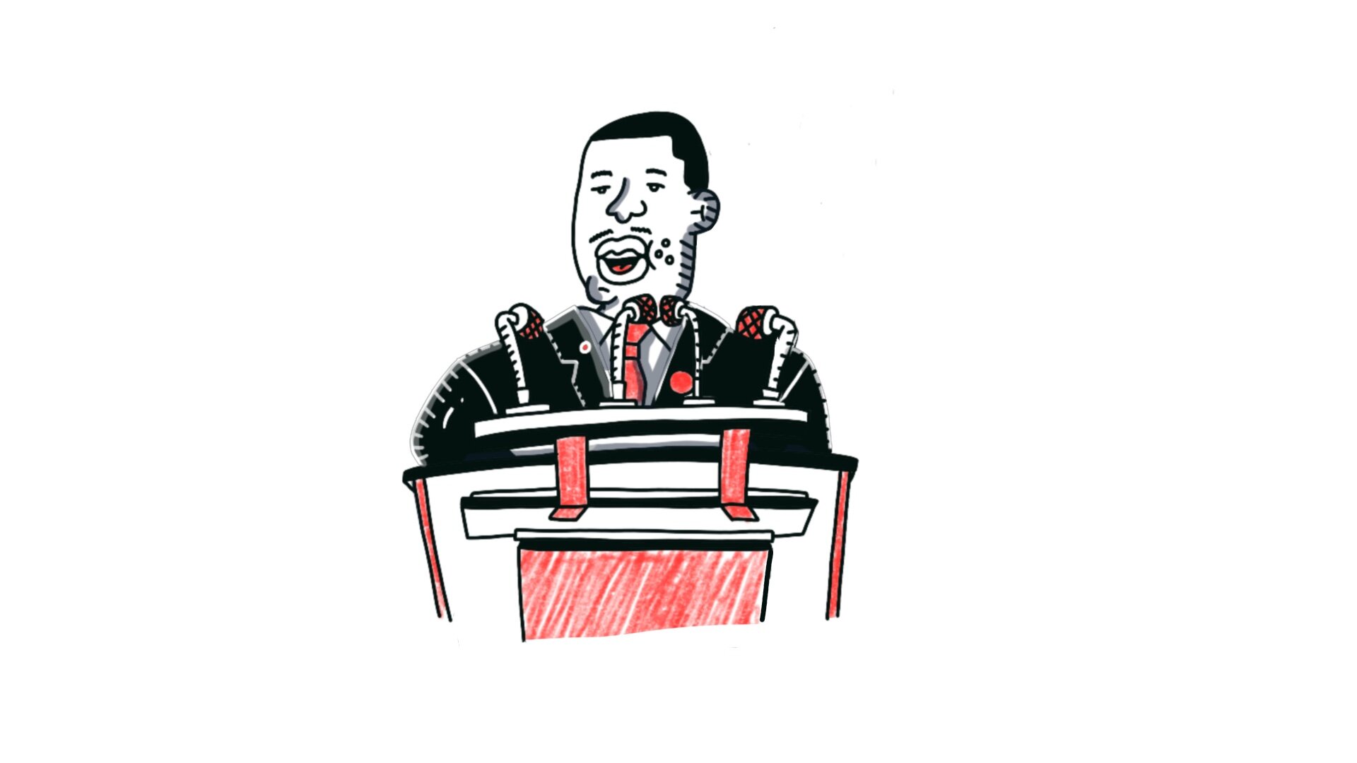 Process Frame: MLK at the Podium