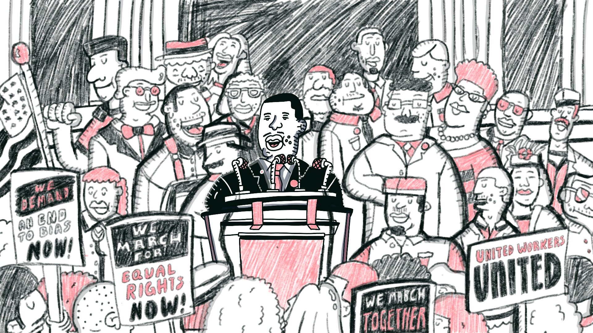 Process Frame: MLK at the Podium