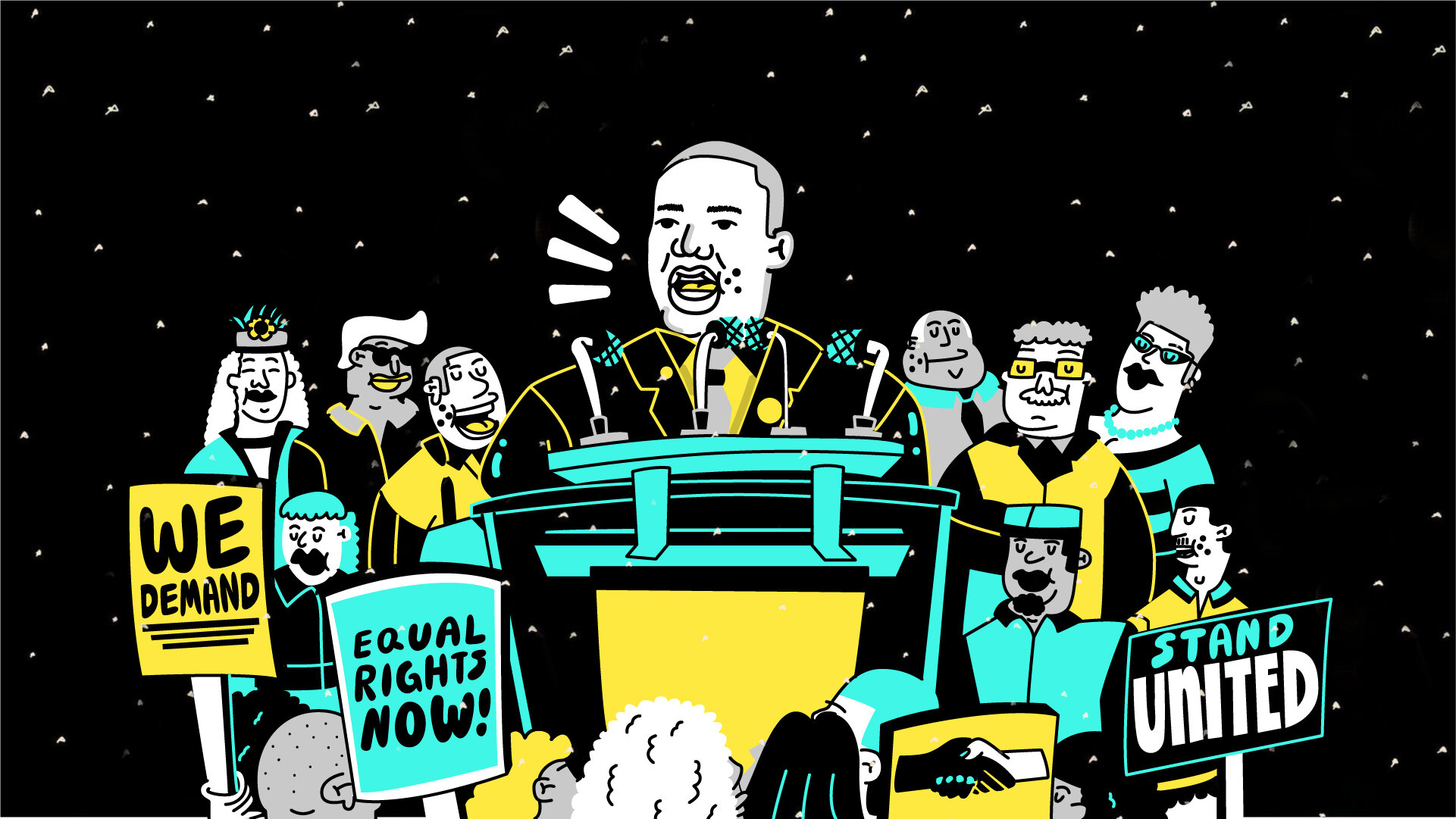 Process Frame: MLK at the Podium