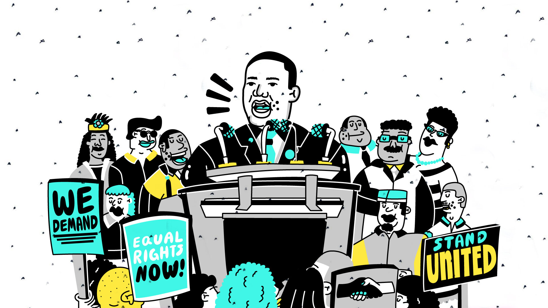 Process Frame: MLK at the Podium