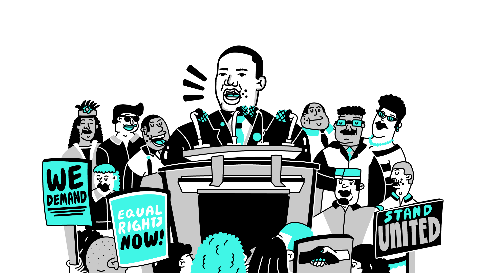 Process Frame: MLK at the Podium