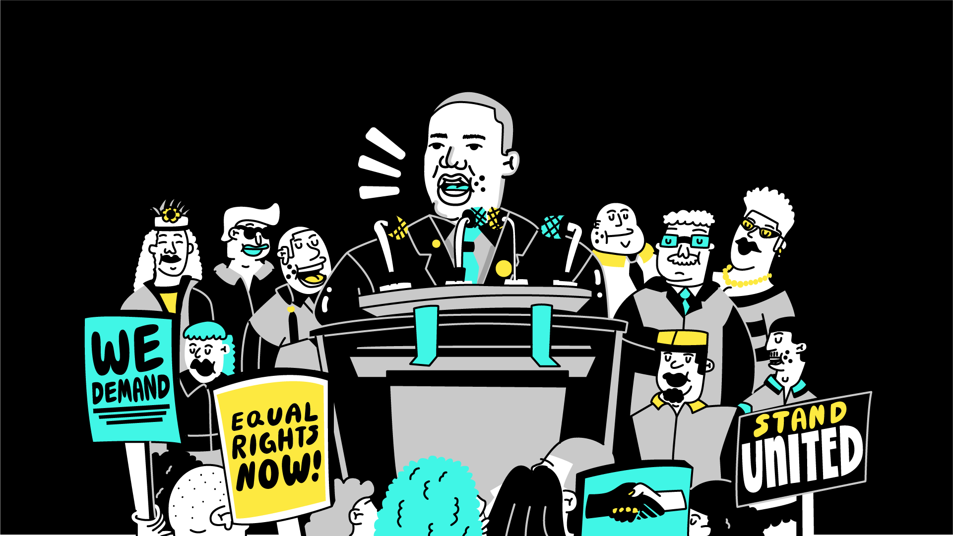 Process Frame: MLK at the Podium