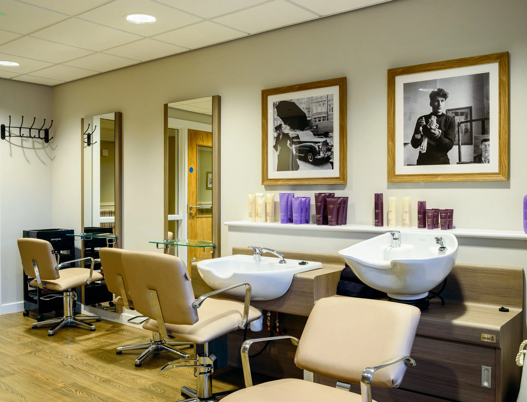 Modern commercial interior photography of Housing 21 communal facilities.