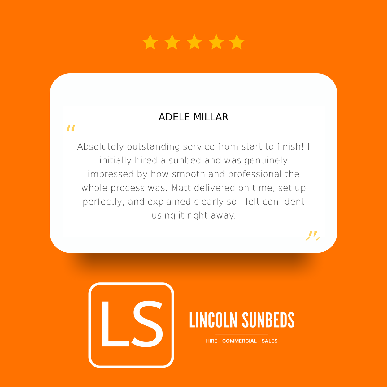 Lincoln Sunbeds review