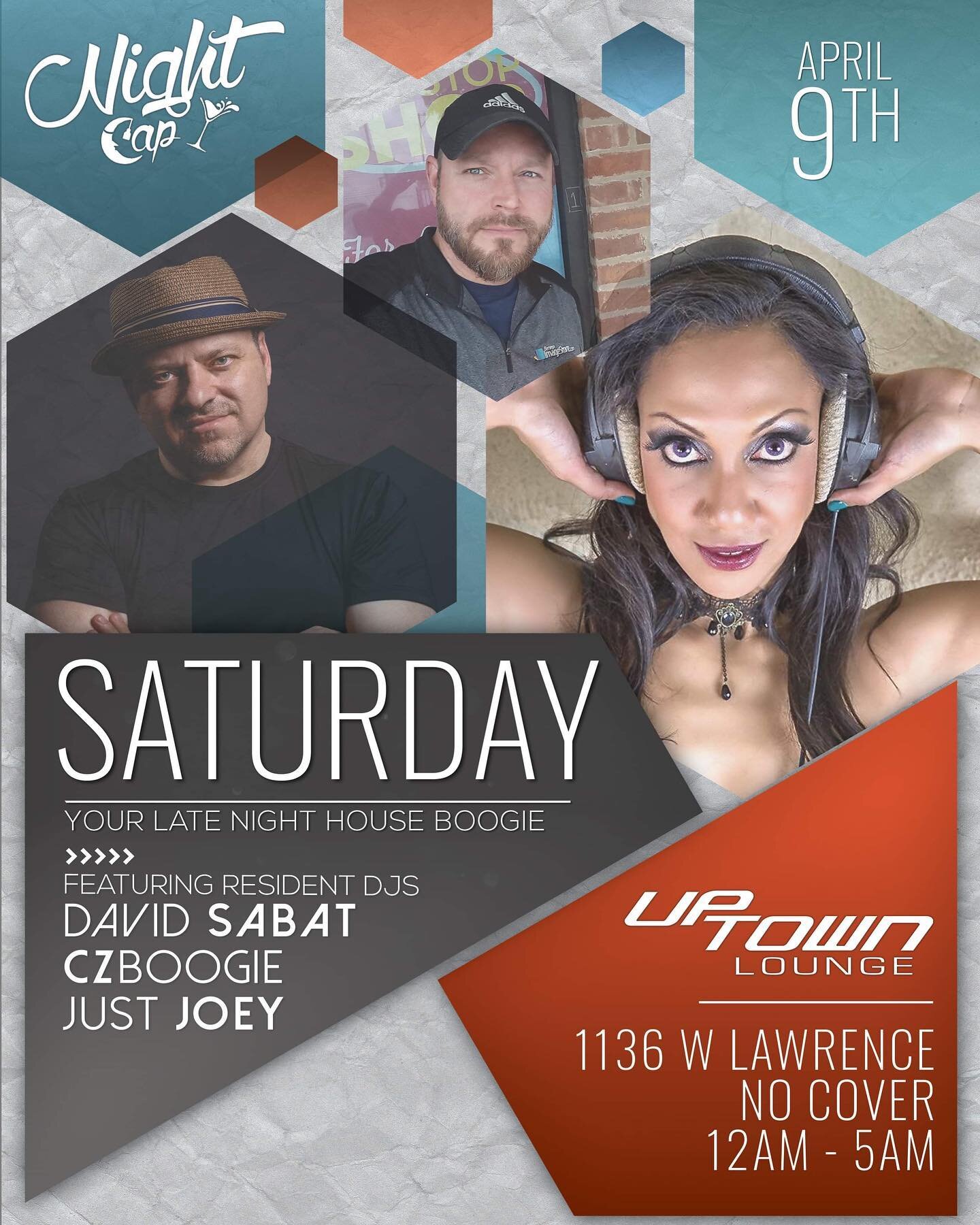 We are back at Uptown Lounge Saturday night from 12a-5a for our weekly House jam with me, Just Joey and @czboogie ! 1136 W Lawrence meet us there!