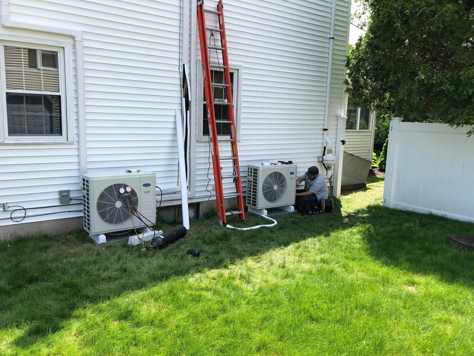 MiniSplit Heating & Cooling System Install in Bristol, CT In progress — Pelletier Mechanical