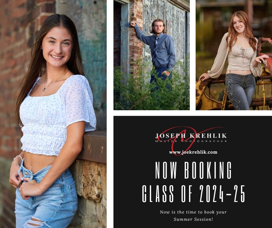 Booking for Summer sessions is officially open with local Master Photographer, Joe Krehlik! Visit www.joekrehlik.com to learn more!