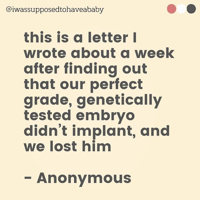 Letter to My Embryo