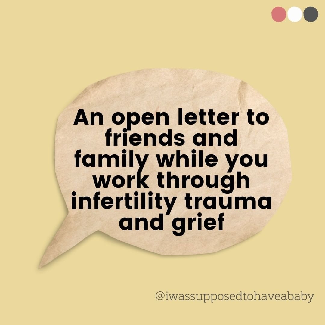Open Letter to Friends & Family