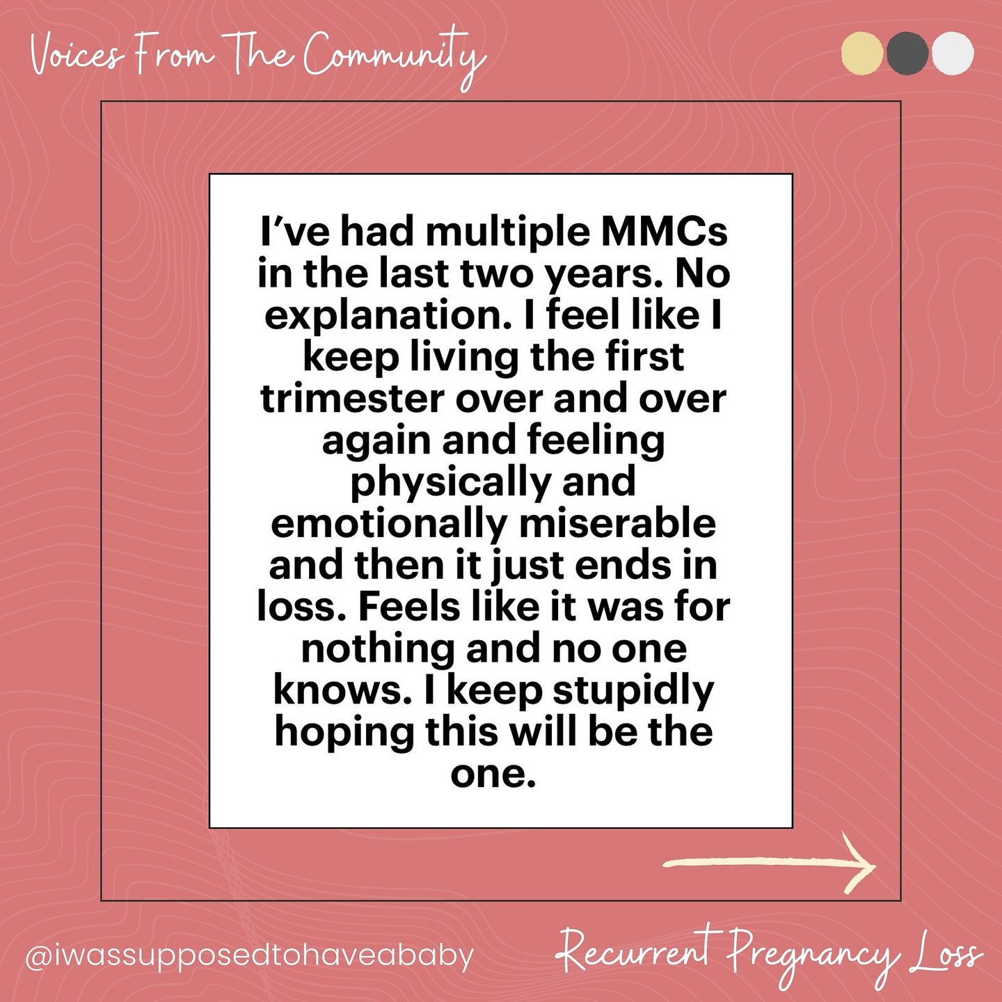Living the first trimester over and over again.