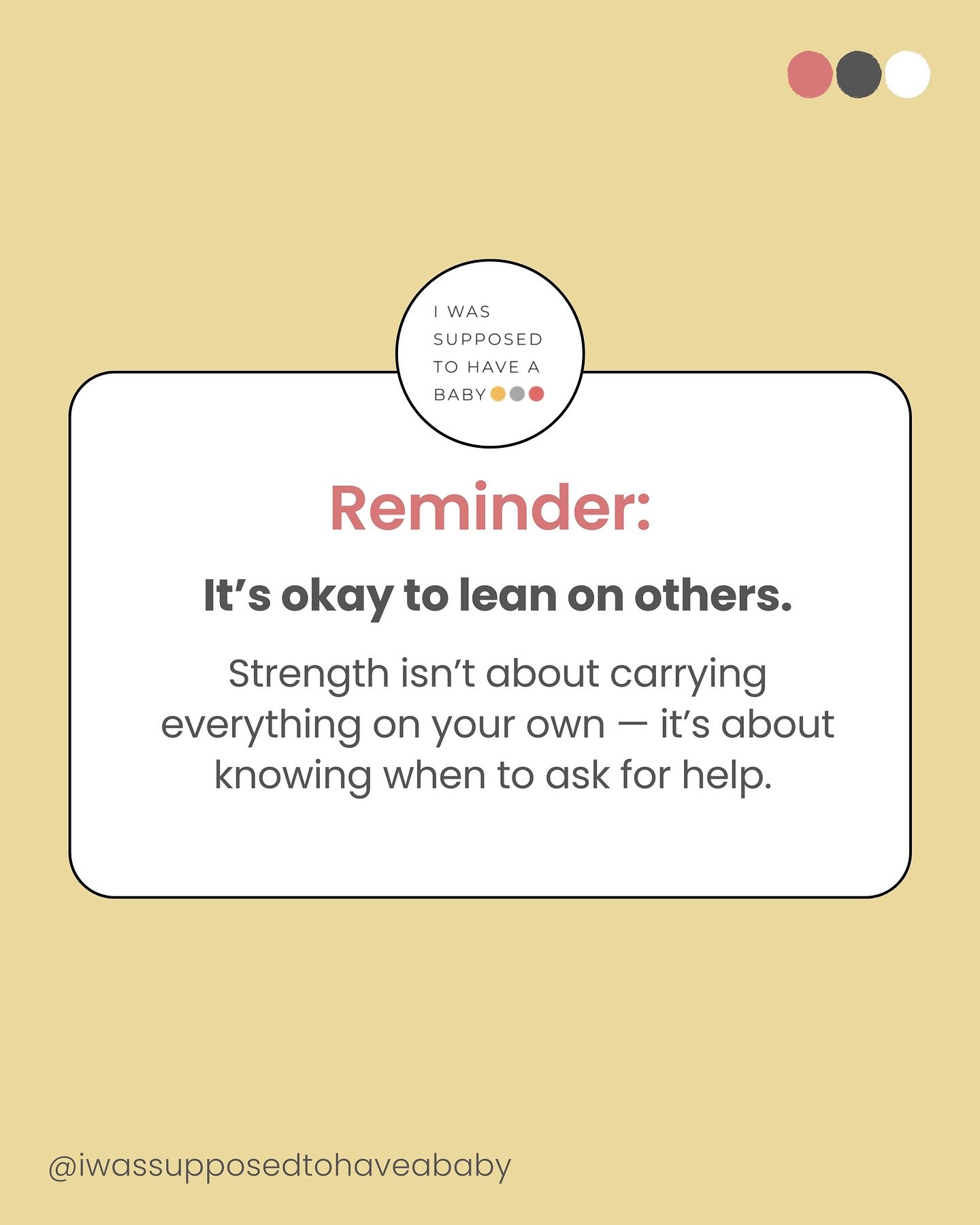 It’s Okay to Lean on Others
