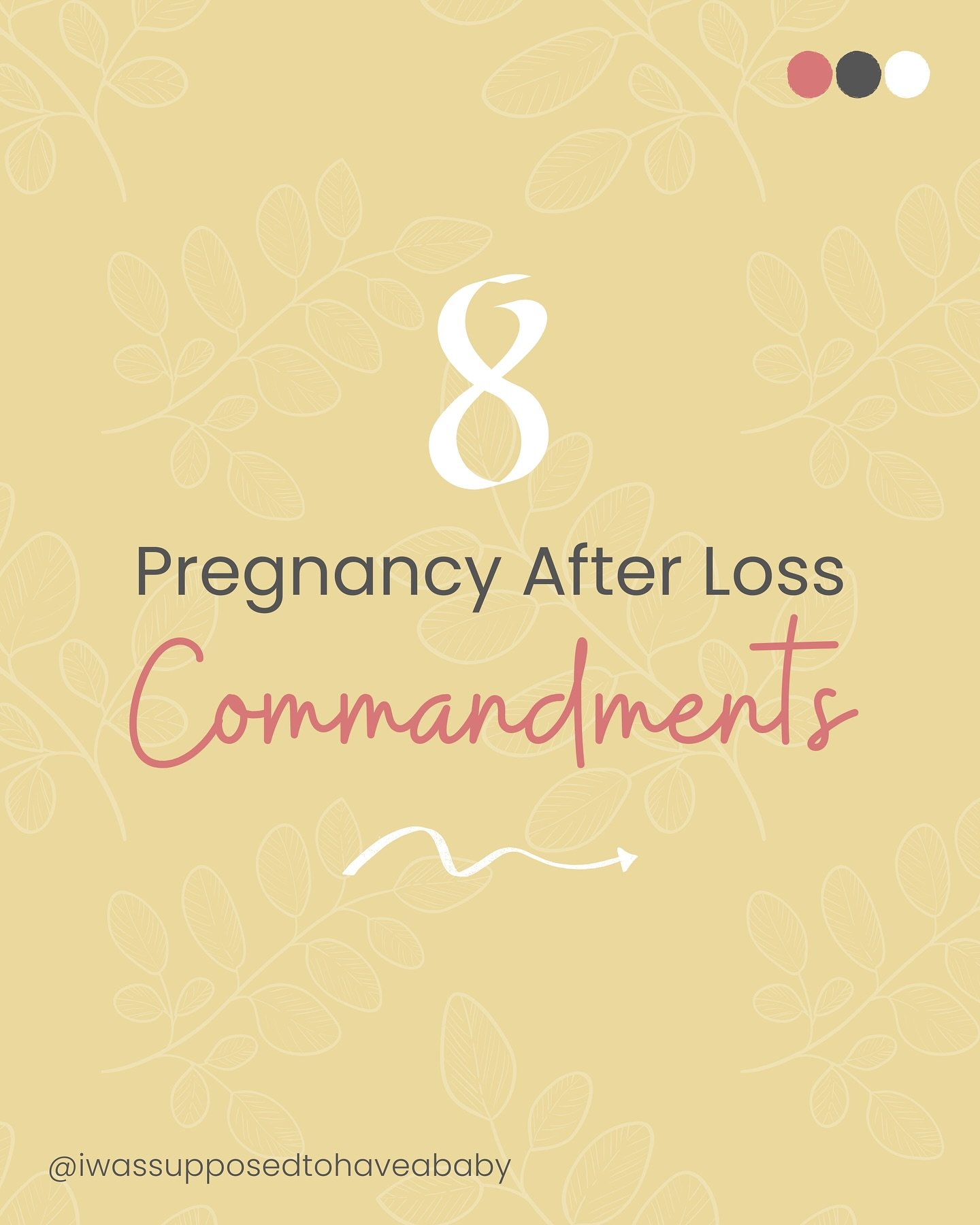 Pregnancy After Loss Commandments