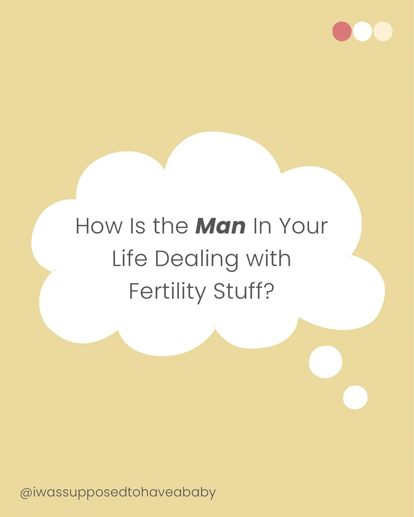 How Men Deal with Fertility Stuff