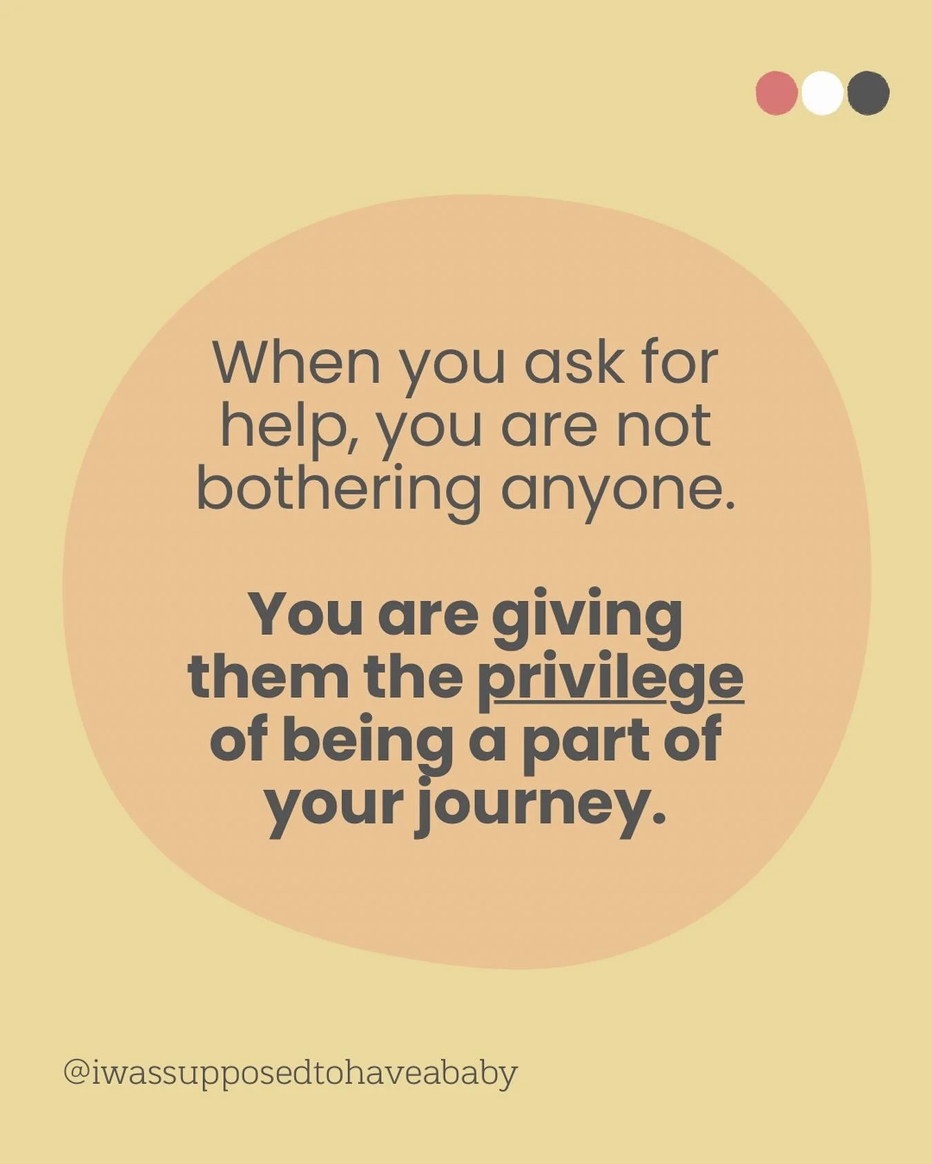 Asking for help isn’t a burden 