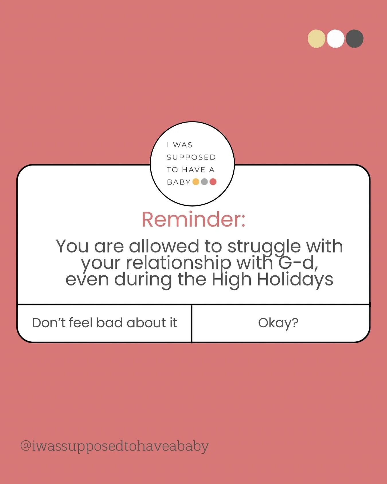 High Holiday Struggles 