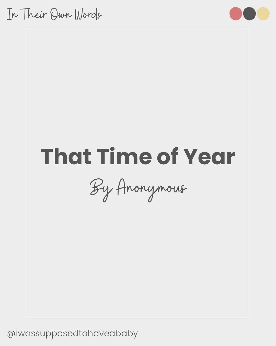 That time of the year