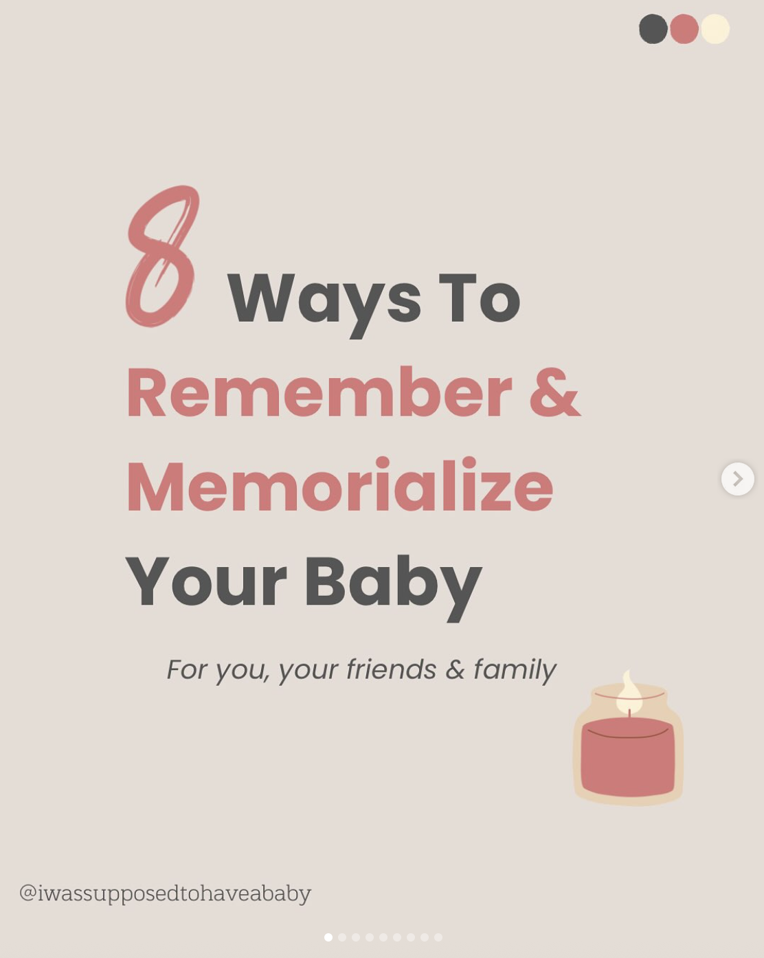 Ways to memorialize the babies we have lost 