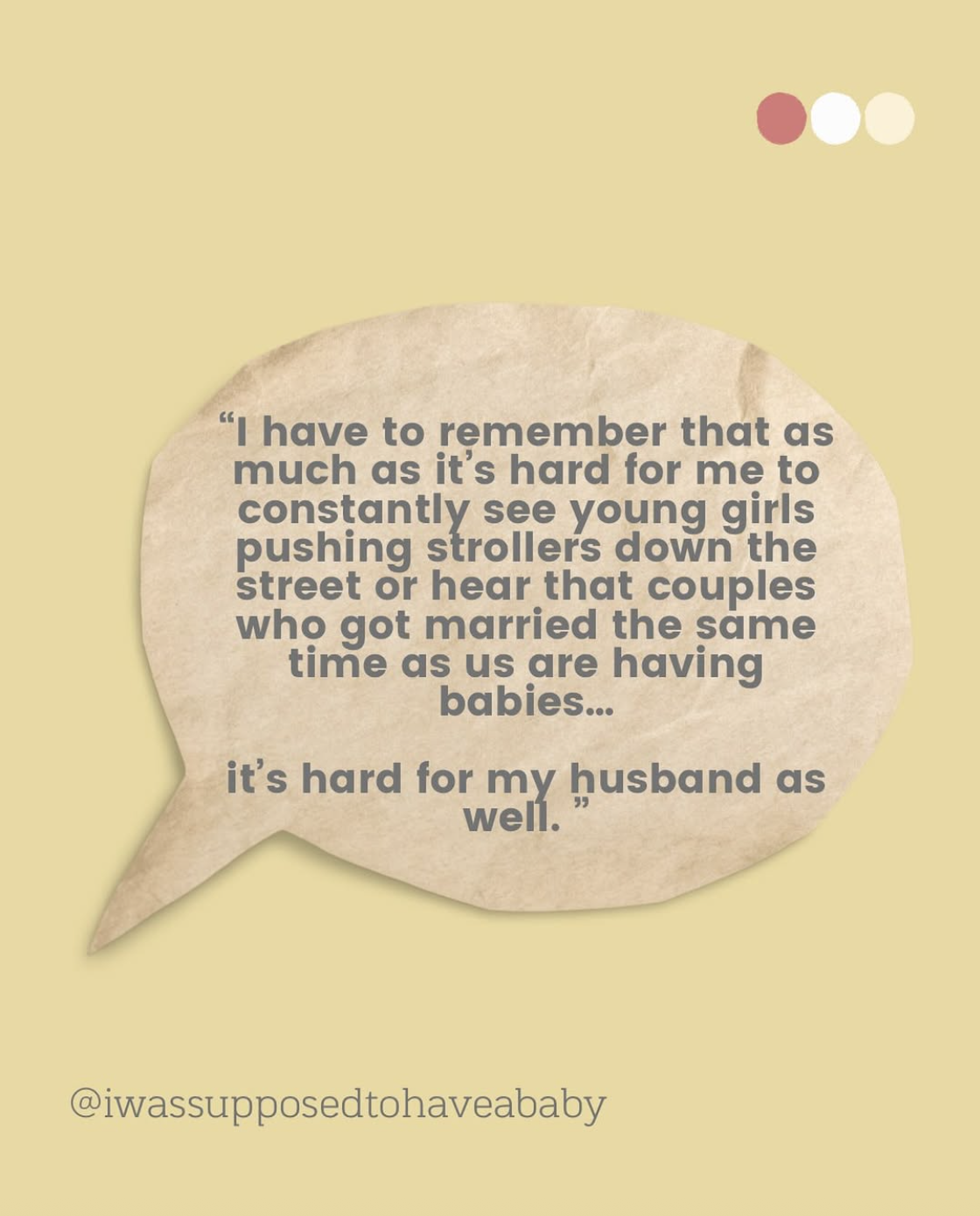 It’s hard for husbands aswell