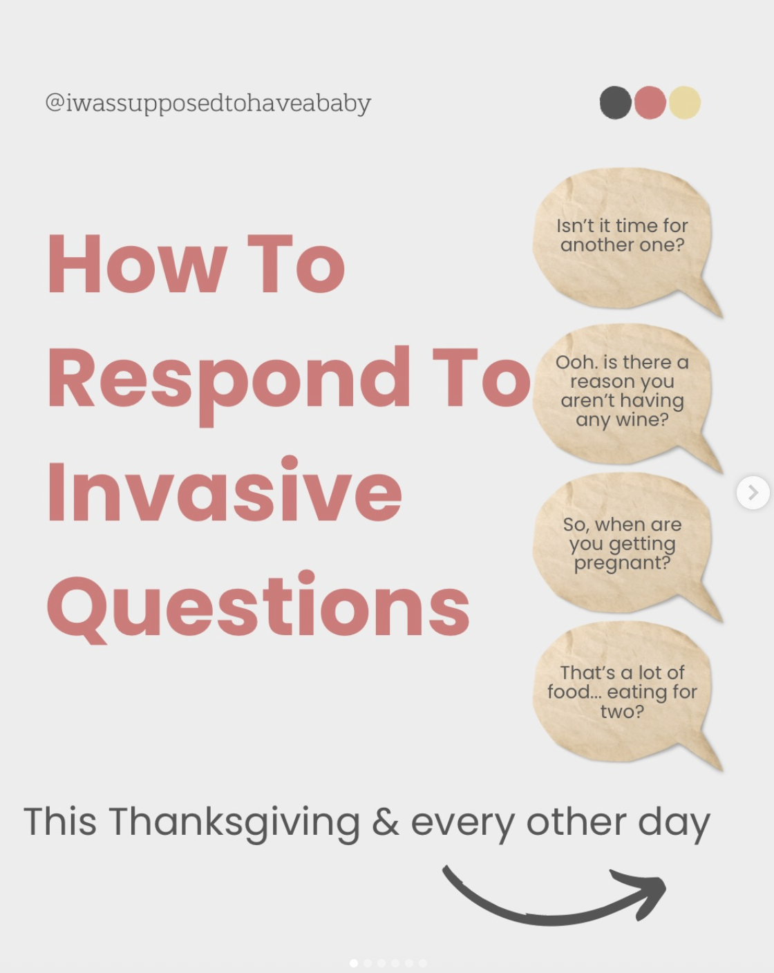 How to avoid invasive questions