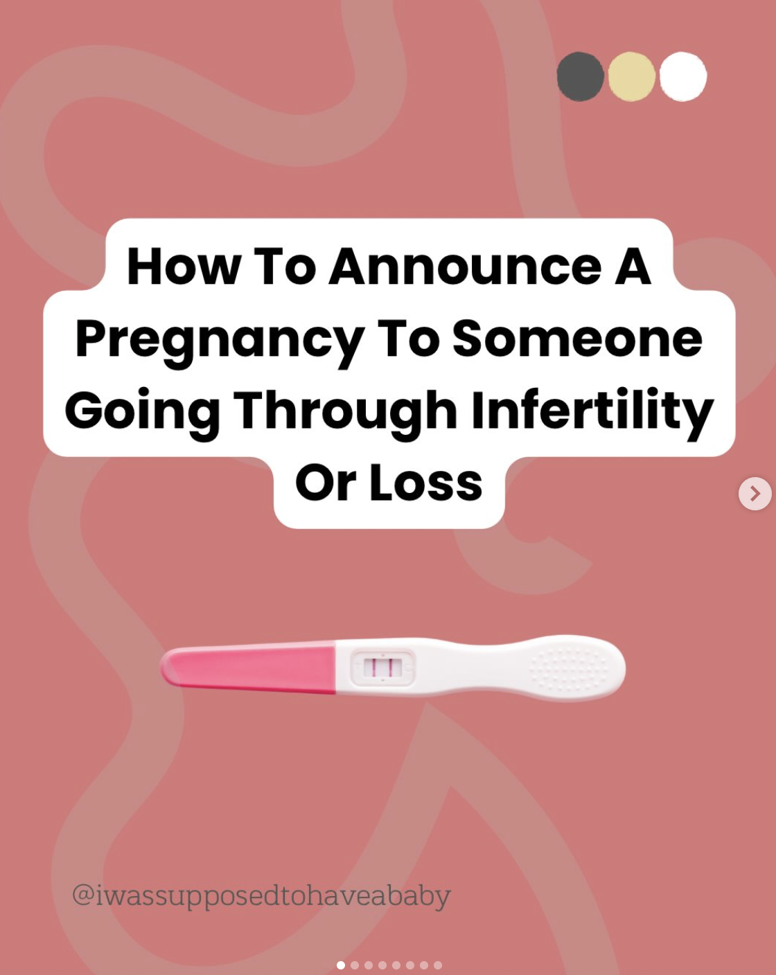 Pregnancy announcement