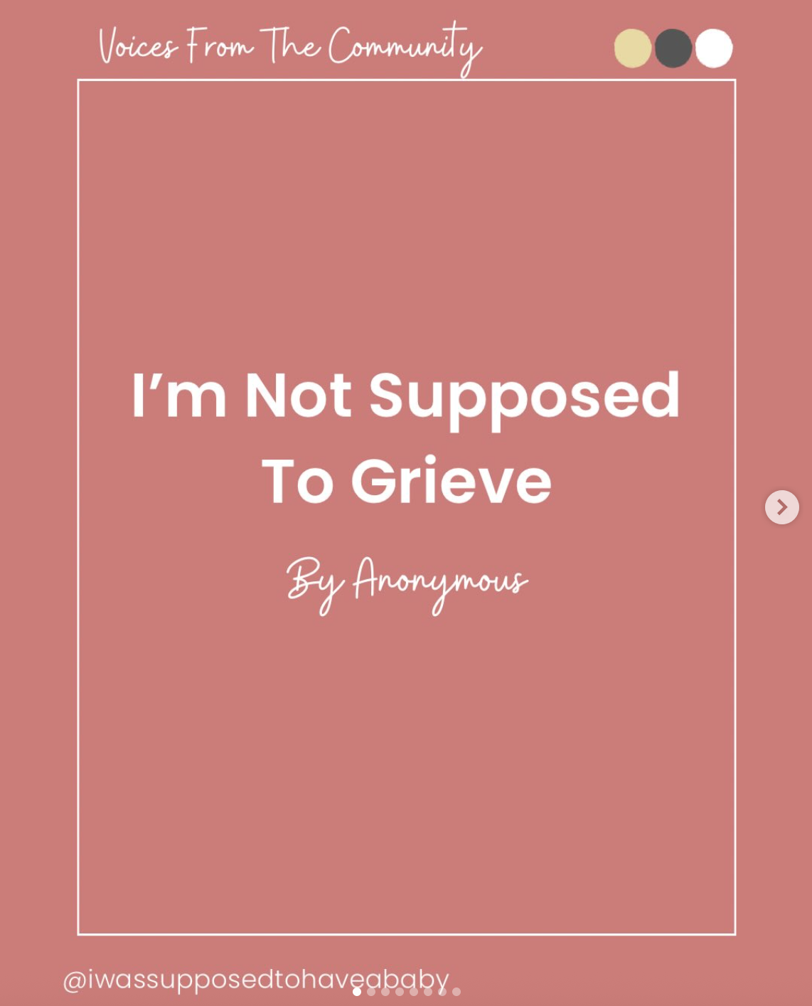 I’m not supposed to grieve…