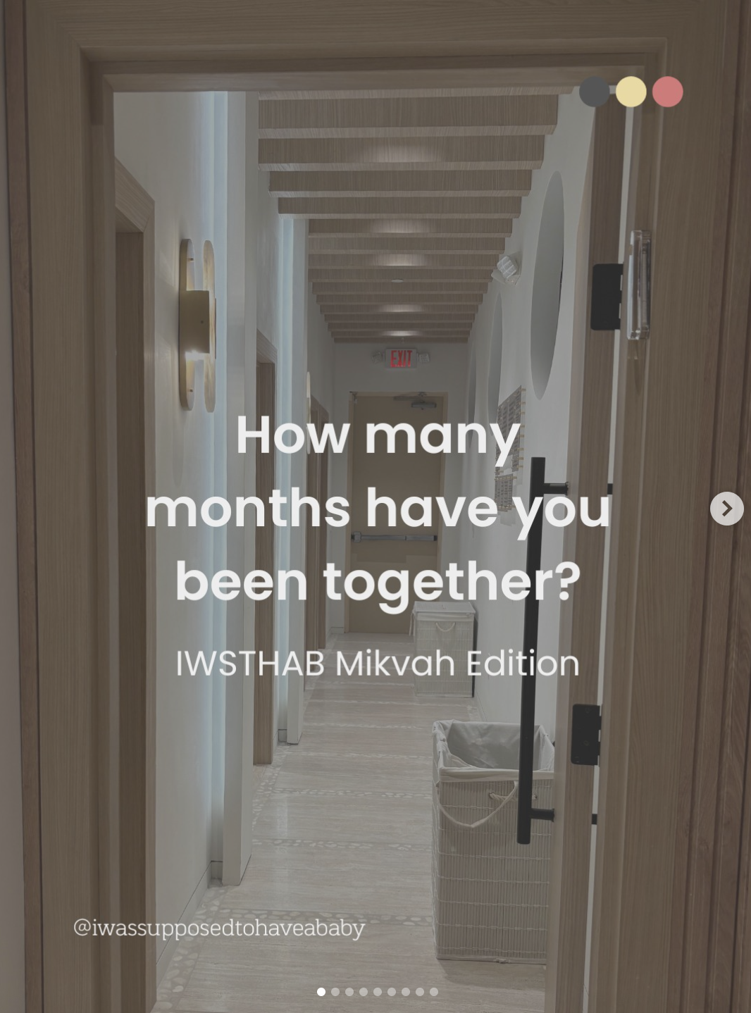 Months Together: Mikvah Edition 
