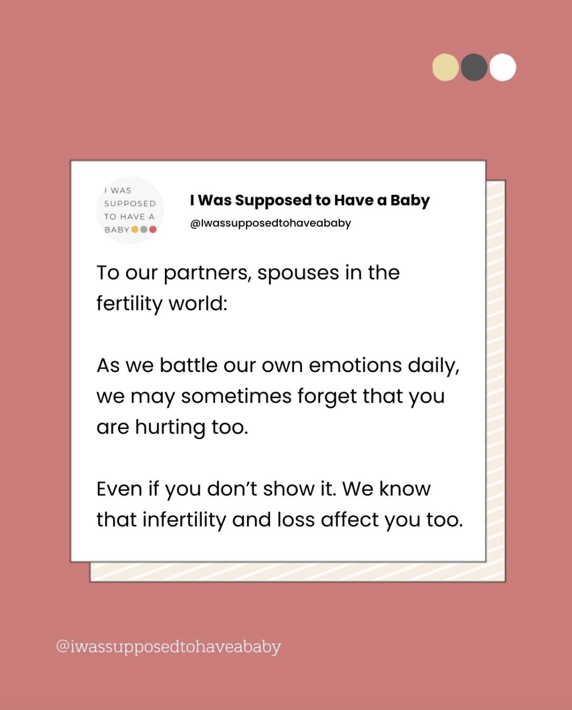 To our Partners &amp; Spouses…