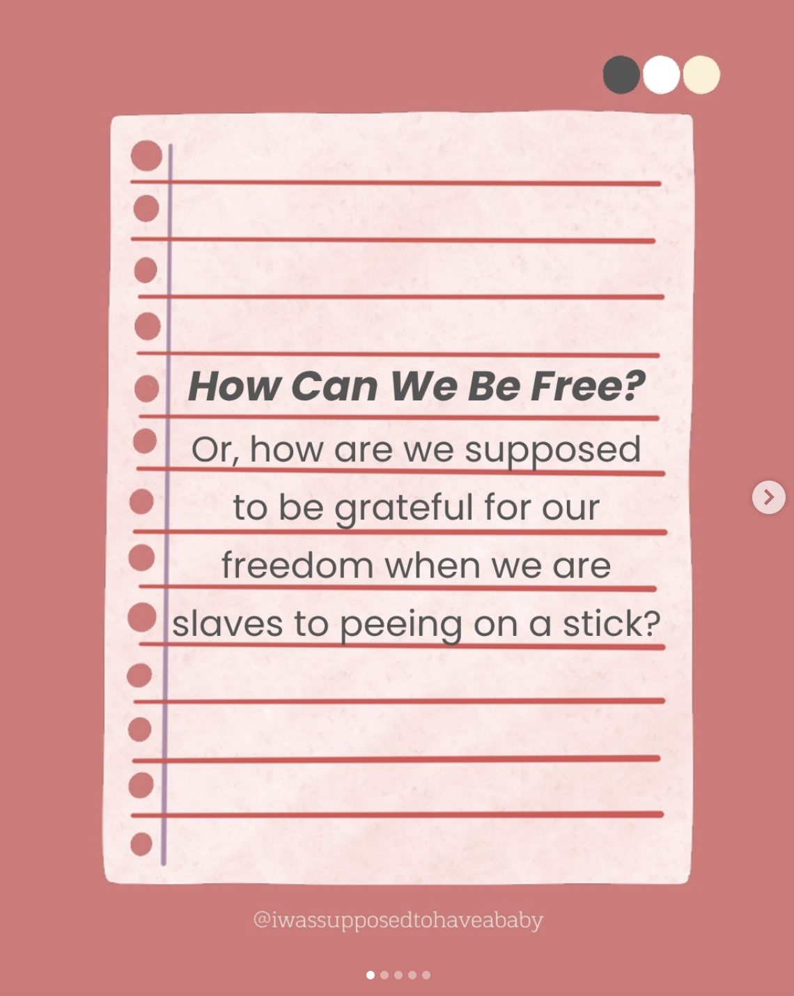 How can we be free when…
