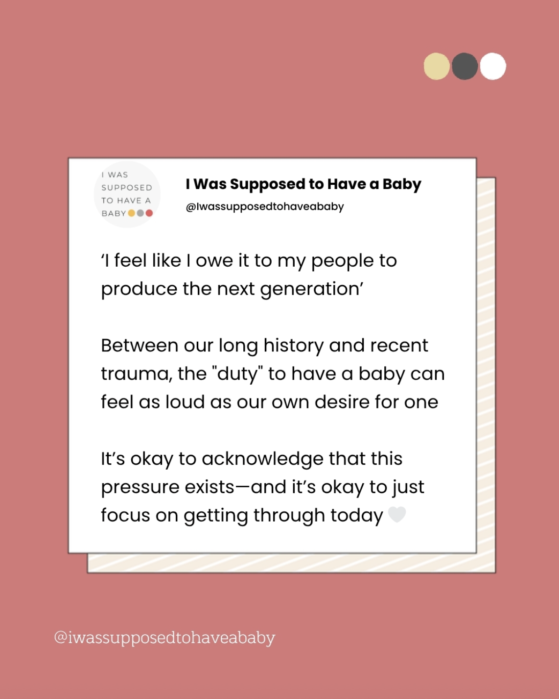 The pressure is there and real