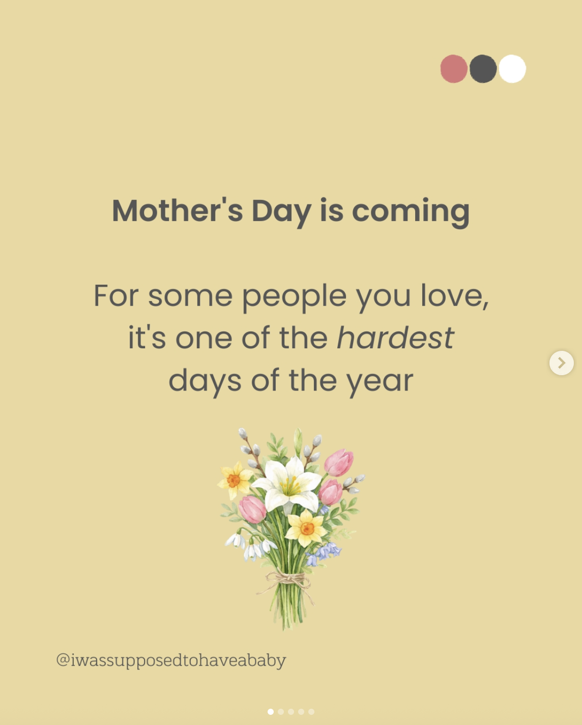 Mothers day is coming 