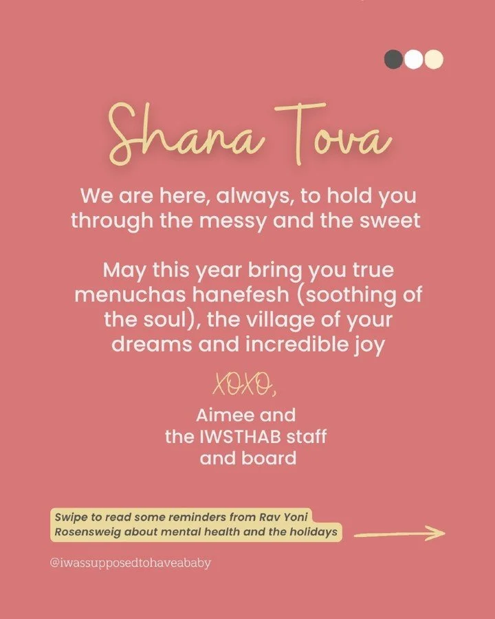 Rosh Hashanah asks a lot of us, and for some of us, that's genuinely hard on our mental health.

Rav Yoni Rosensweig, founder of @maaglei_nefesh, shares reminders worth carrying into this season: your happiness comes first, medication and therapy don