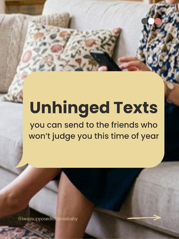 The Days of Awe can bring a lot of reflection&hellip;and a few thoughts that are better left in the group chat 😅

If you&rsquo;re navigating infertility or loss this time of year, you&rsquo;re allowed to have complicated feelings about the holidays,