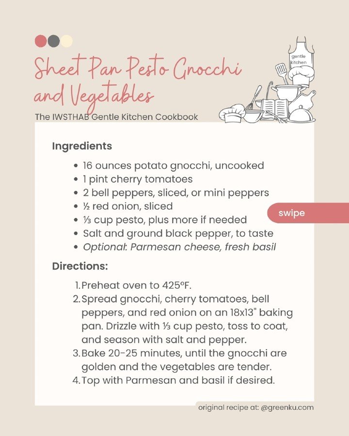 A whole, light, healthy meal on one sheet pan, with store-bought gnocchi and pesto doing most of the work

Because on a hard day, feeding yourself should not have to become another hard thing

#KosherRecipe #SheetPanDinner #EasyDinner #JewishInfertil