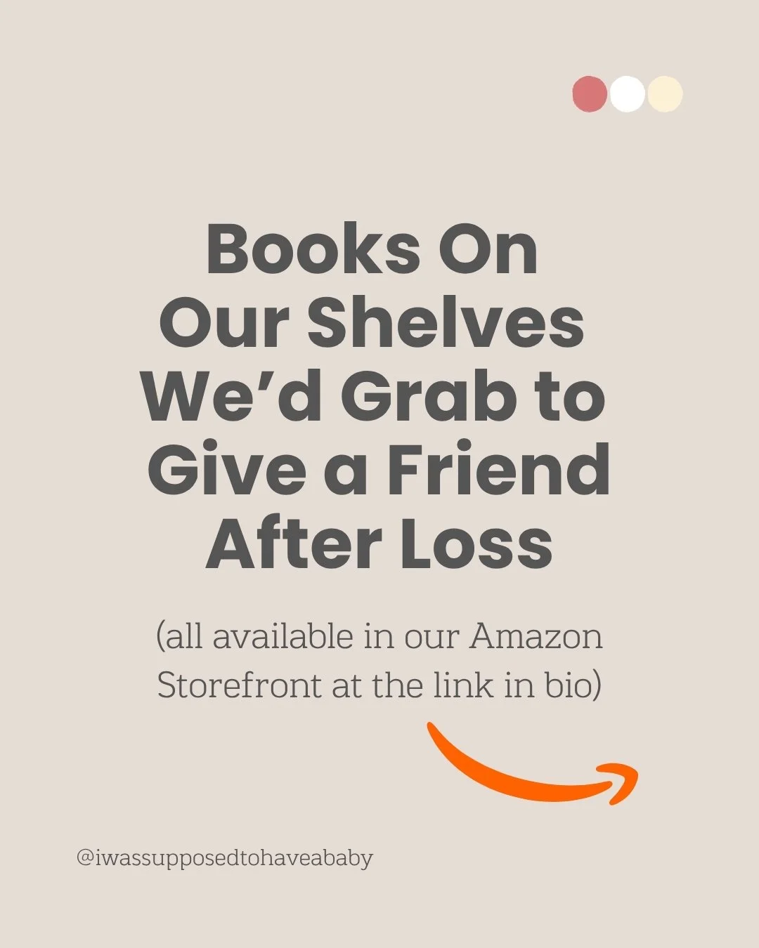 There&rsquo;s no book that can take grief away

But sometimes, finding words for what you&rsquo;re feeling&mdash;or reading words from someone who understands&mdash;can make you feel a little less alone 🤍

Find them in our Amazon storefront at the l
