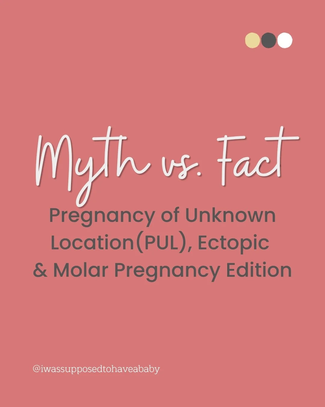 A pregnancy of unknown location can leave you with more questions than answers

If PUL, ectopic pregnancy, or molar pregnancy are new terms in your life, it can be hard to know what they mean or what to ask next. This carousel addresses common myths 